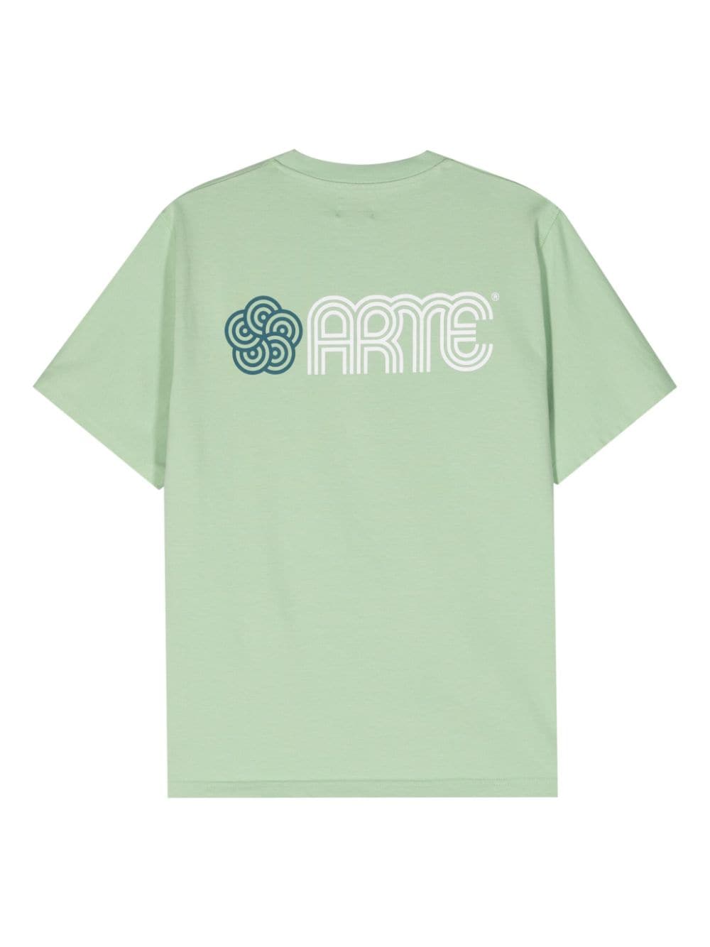Arte - T-shirt green Teo Circle Flower - Lothaire