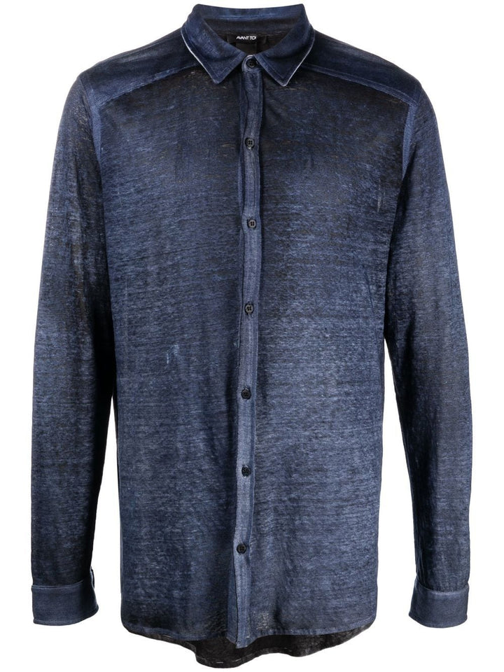 Avant Toi - Chemise Marine à effet délavé - Lothaire
