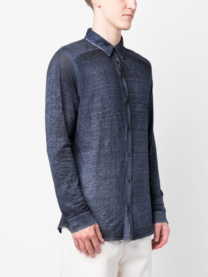 Avant Toi - Chemise Marine à effet délavé - Lothaire