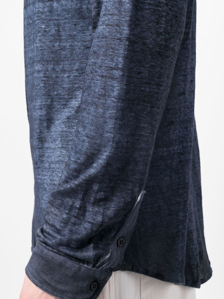 Avant Toi - Chemise Marine à effet délavé - Lothaire