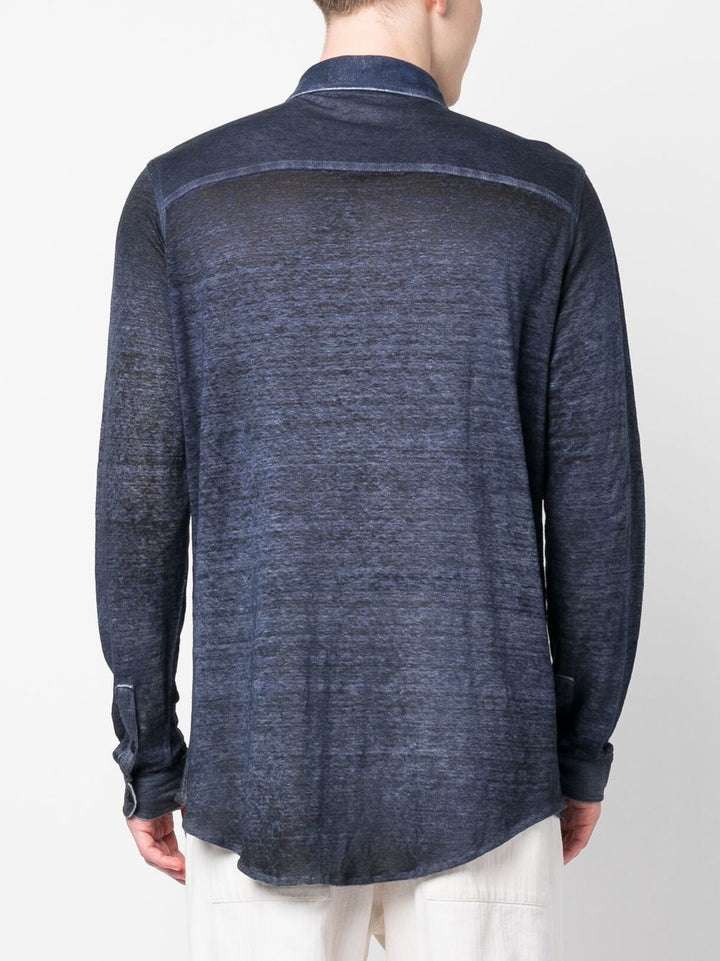 Avant Toi - Chemise Marine à effet délavé - Lothaire