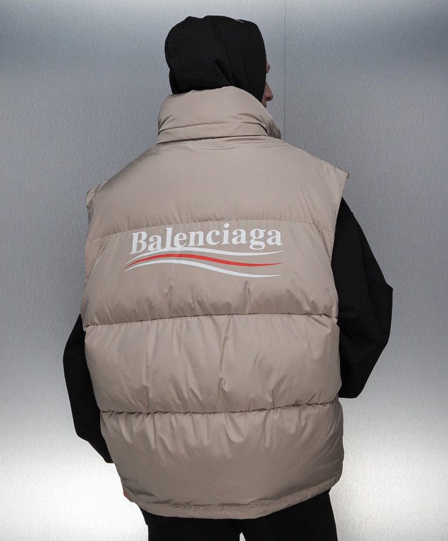 Balenciaga - Gilet matelassé Cocoon à logo imprimé - Lothaire