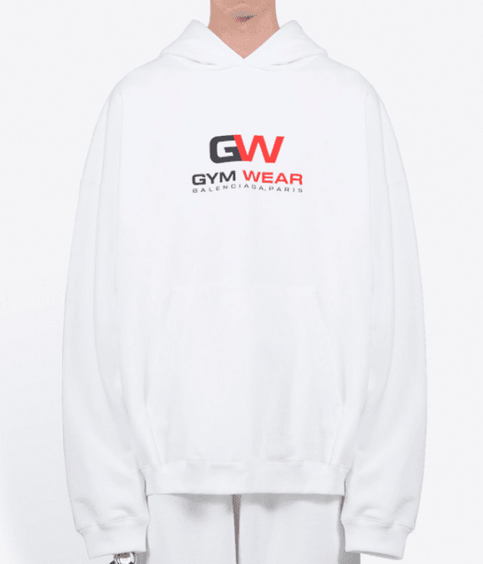 BALENCIAGA - Hoodie GYM Wear blanc - Lothaire boutiques (5982179917989)