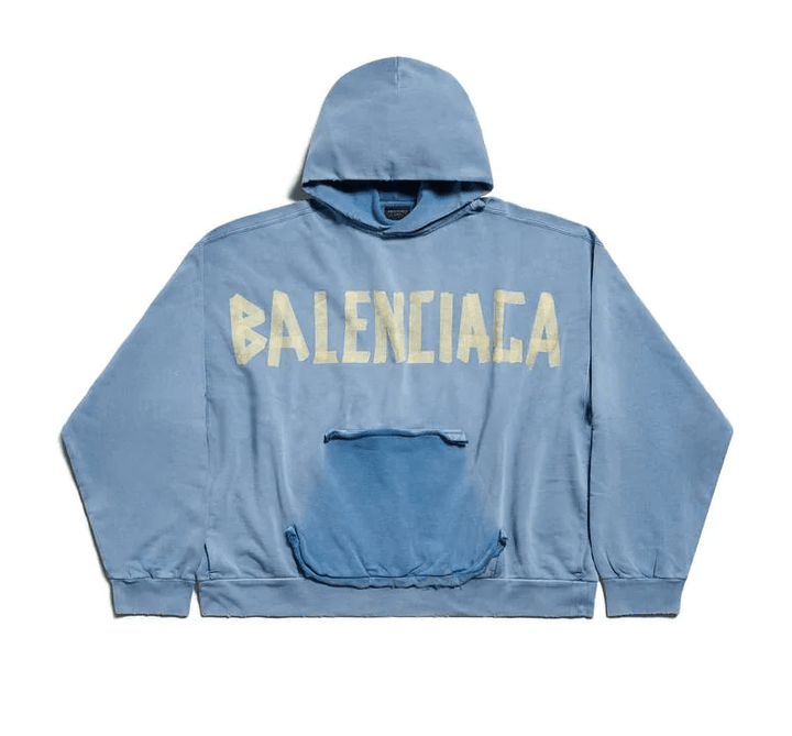 Balenciaga Hoodie ripped pocket Tape type - Lothaire