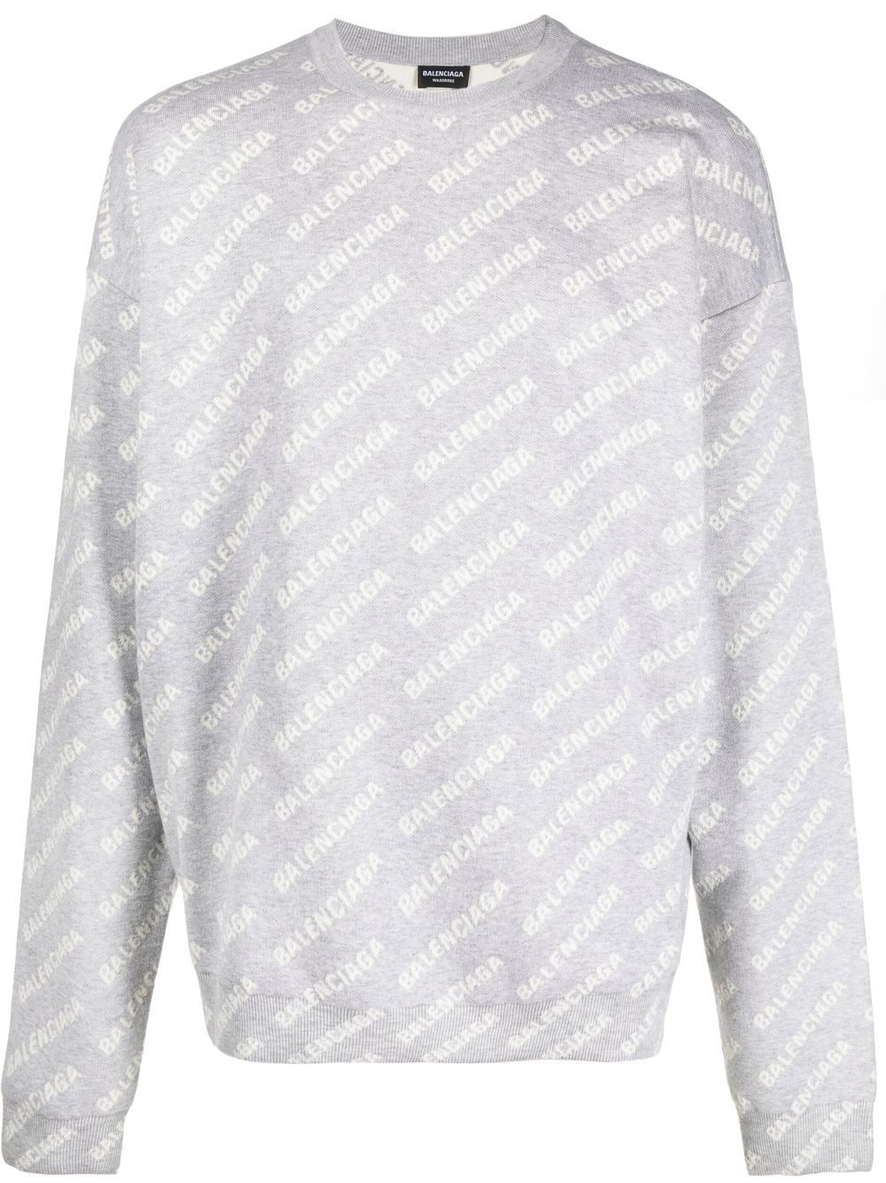 Balenciaga - Pull à motif monogrammé en intarsia - Lothaire boutiques