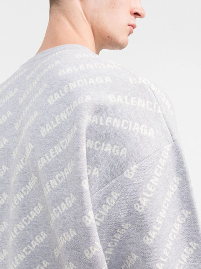Balenciaga - Pull à motif monogrammé en intarsia - Lothaire boutiques