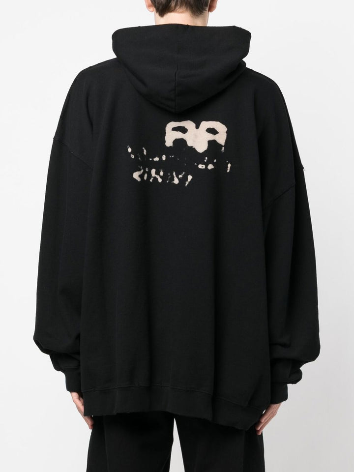 Balenciaga Sweat à capuche Black à logo - Lothaire