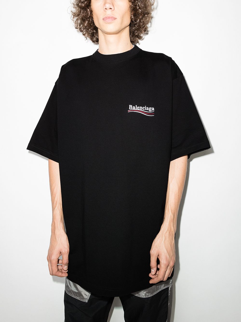 Balenciaga T-shirt ample Campaign Black - Lothaire