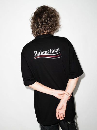 Balenciaga T-shirt ample Campaign Black - Lothaire