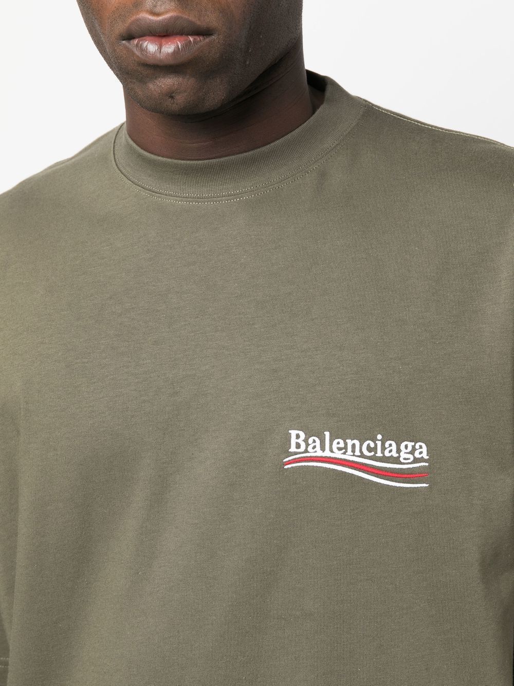 Balenciaga T-shirt ample Campaign Kaki - Lothaire
