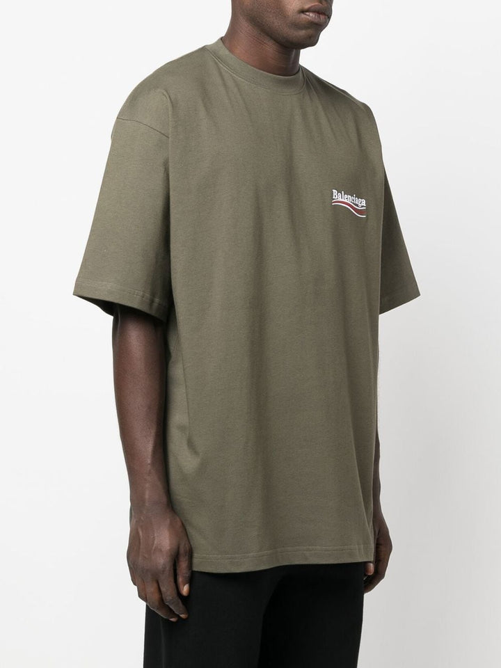 Balenciaga T-shirt ample Campaign Kaki - Lothaire