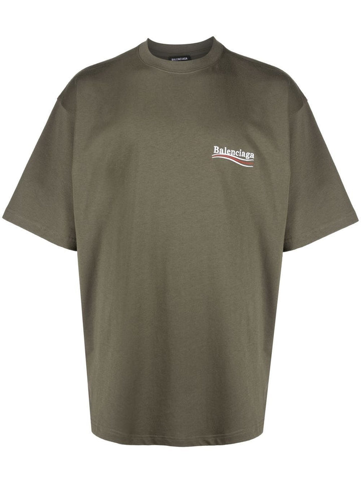 Balenciaga T-shirt ample Campaign Kaki - Lothaire