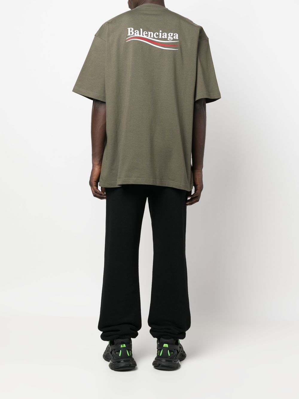 Balenciaga T-shirt ample Campaign Kaki - Lothaire