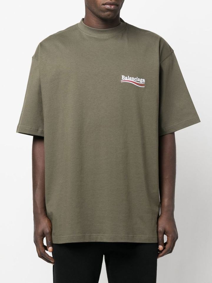 Balenciaga T-shirt ample Campaign Kaki - Lothaire