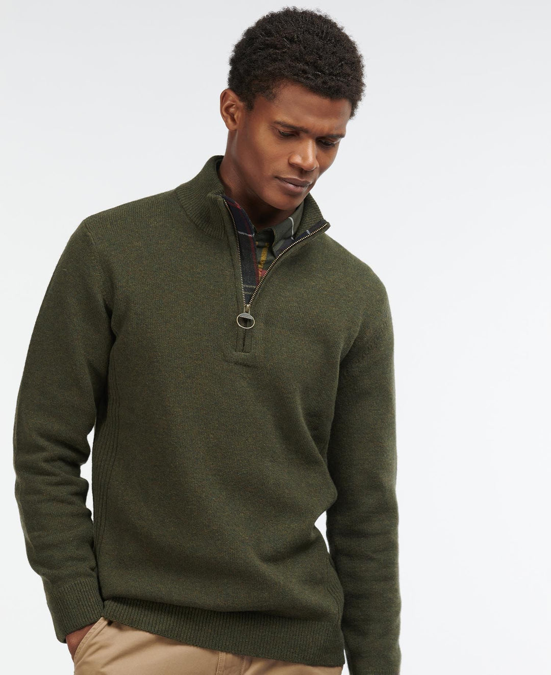 Barbour Chandail Holden Olive - Lothaire boutiques