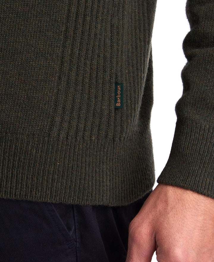 Barbour Chandail Holden Olive Marl - Lothaire boutiques