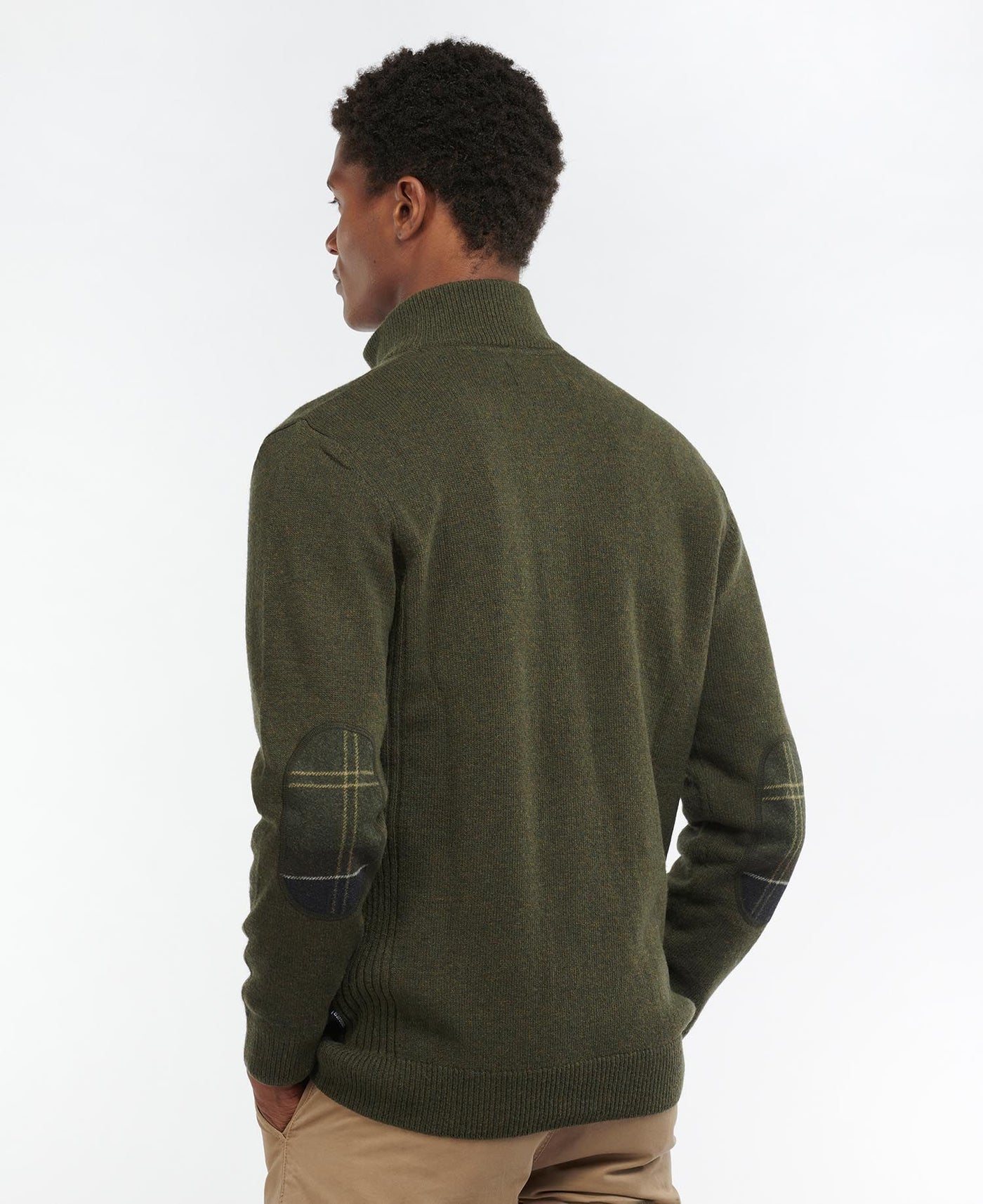 Barbour Chandail Holden Olive Marl - Lothaire boutiques