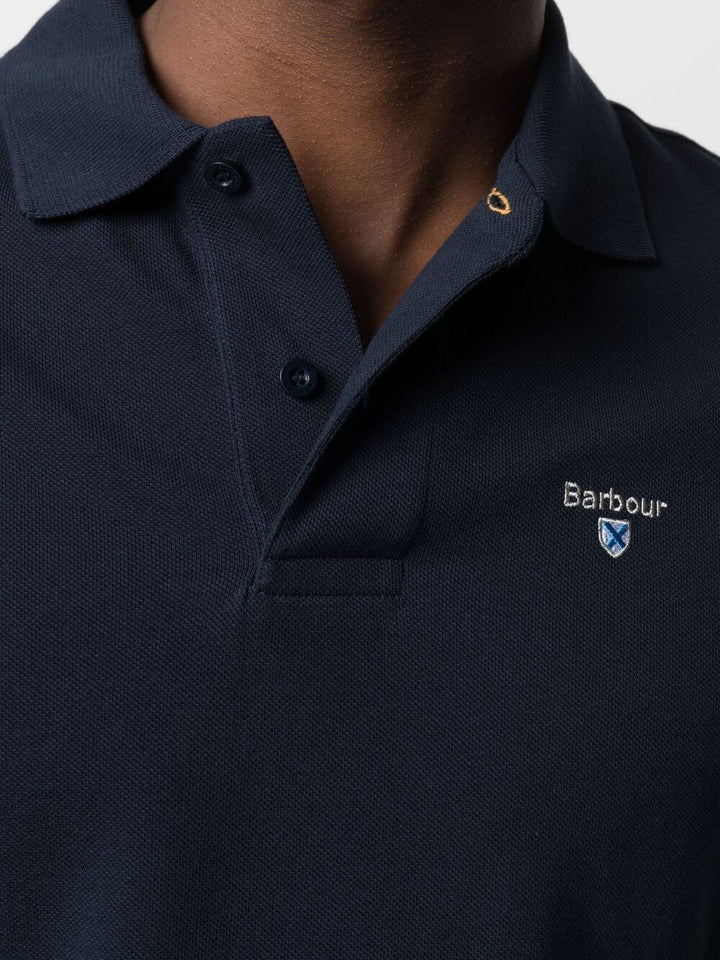 Barbour Polo Marine à logo brodé - Lothaire