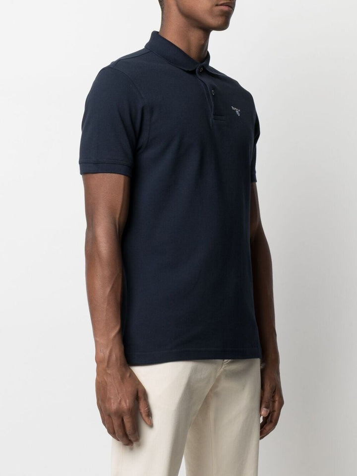 Barbour Polo Marine à logo brodé - Lothaire