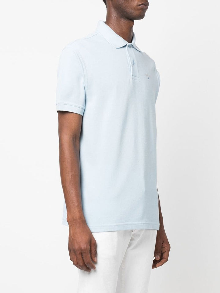 Barbour Polo Sport Bleu à logo brodé - Lothaire