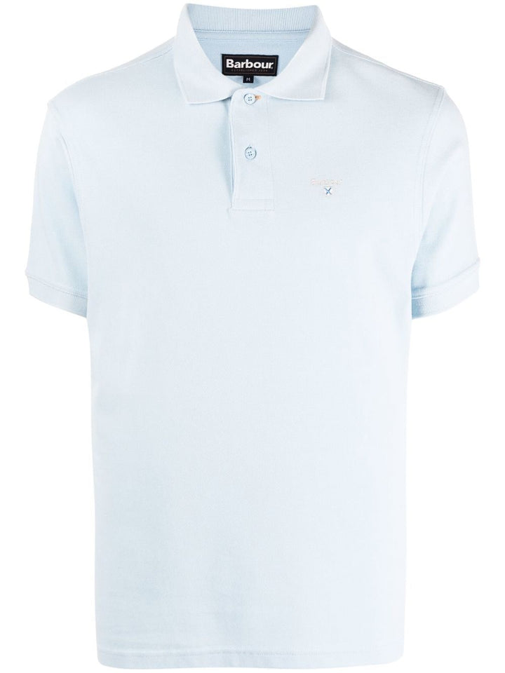 Barbour Polo Sport Bleu à logo brodé - Lothaire