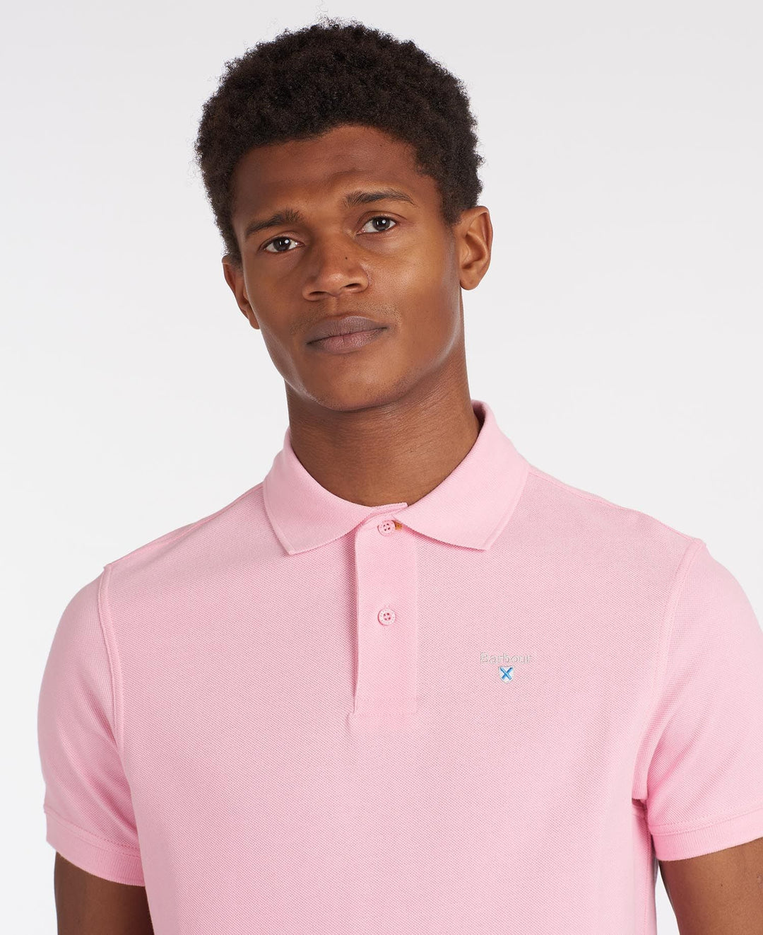 Barbour Polo Sport Rose à logo brodé - Lothaire