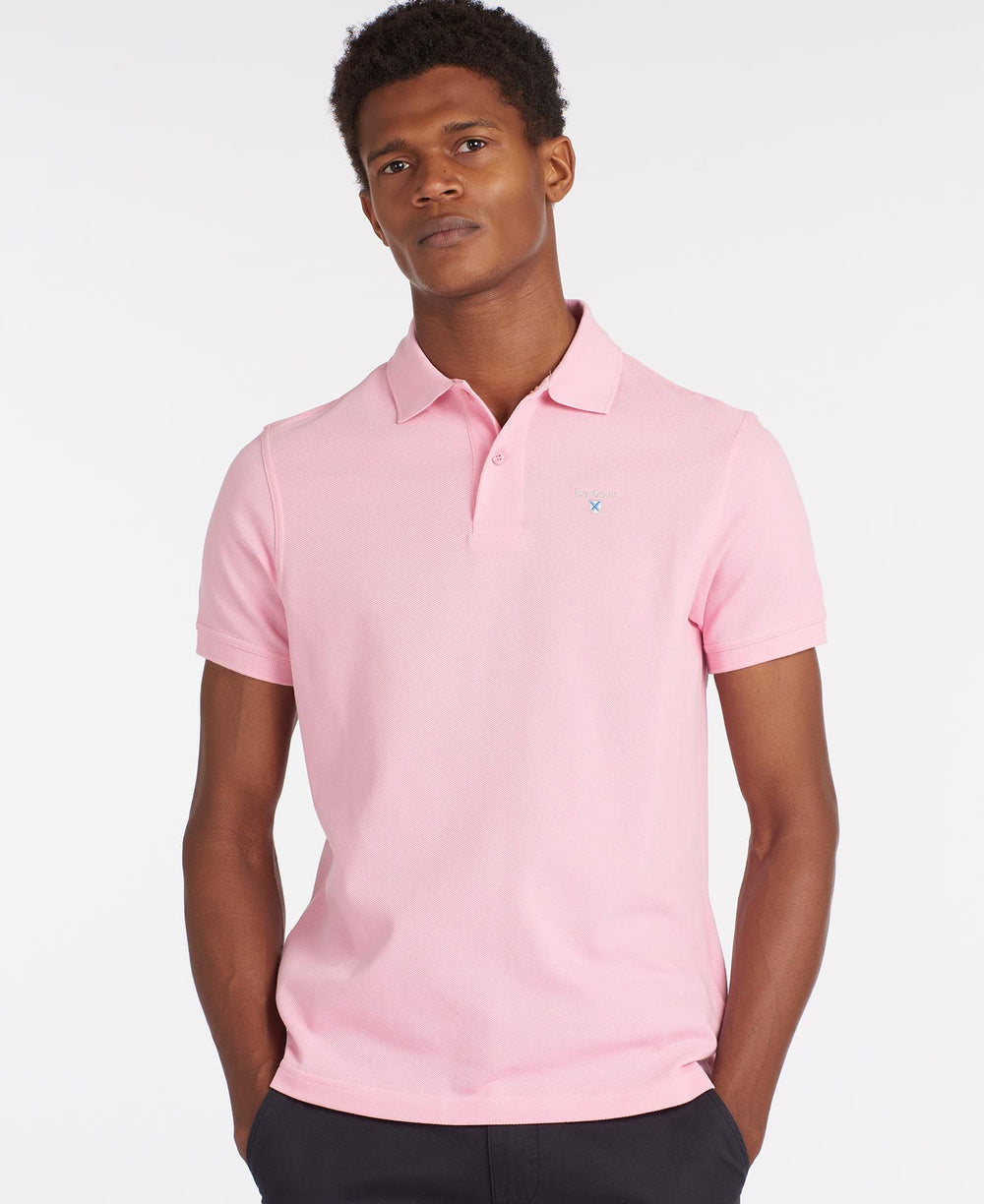 Barbour Polo Sport Rose à logo brodé - Lothaire