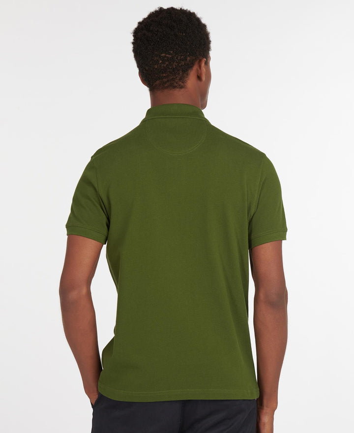 Barbour Polo Sport Vert à logo brodé - Lothaire