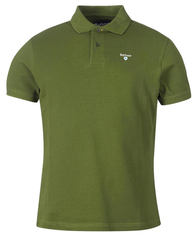 Barbour Polo Sport Vert à logo brodé - Lothaire