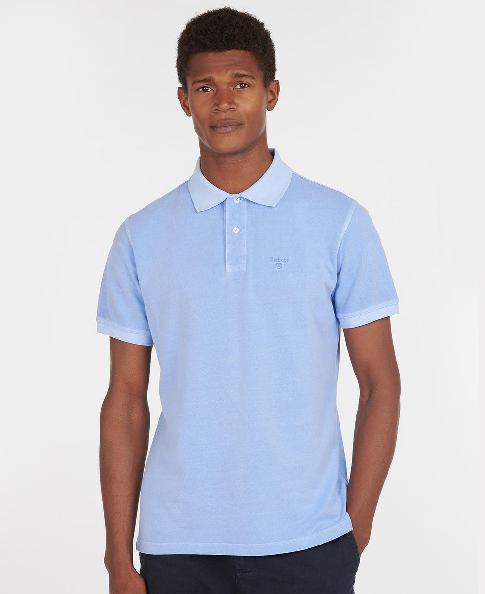 Barbour Polo Washed Sport Blue Sky - Lothaire