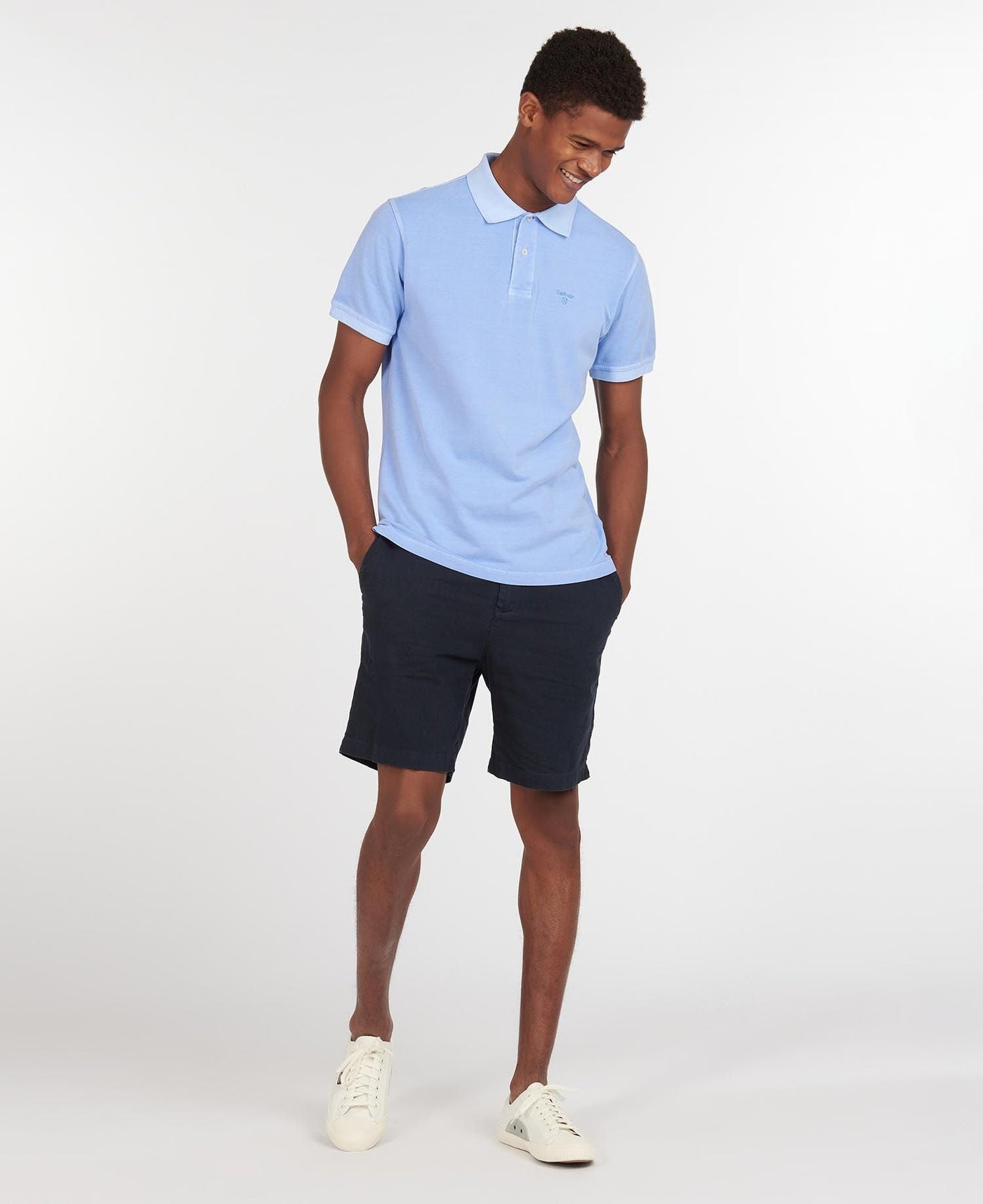 Barbour Polo Washed Sport Blue Sky - Lothaire