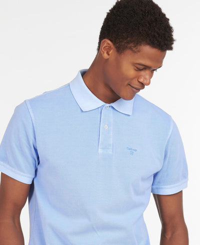 Barbour Polo Washed Sport Blue Sky - Lothaire