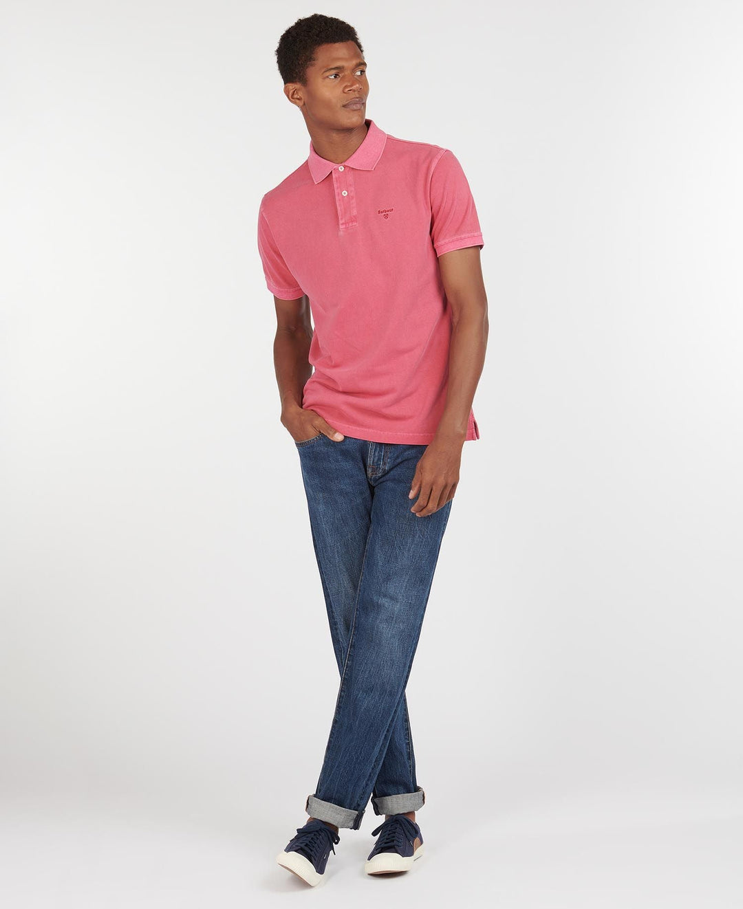 Barbour Polo Washed Sport fushia - Lothaire