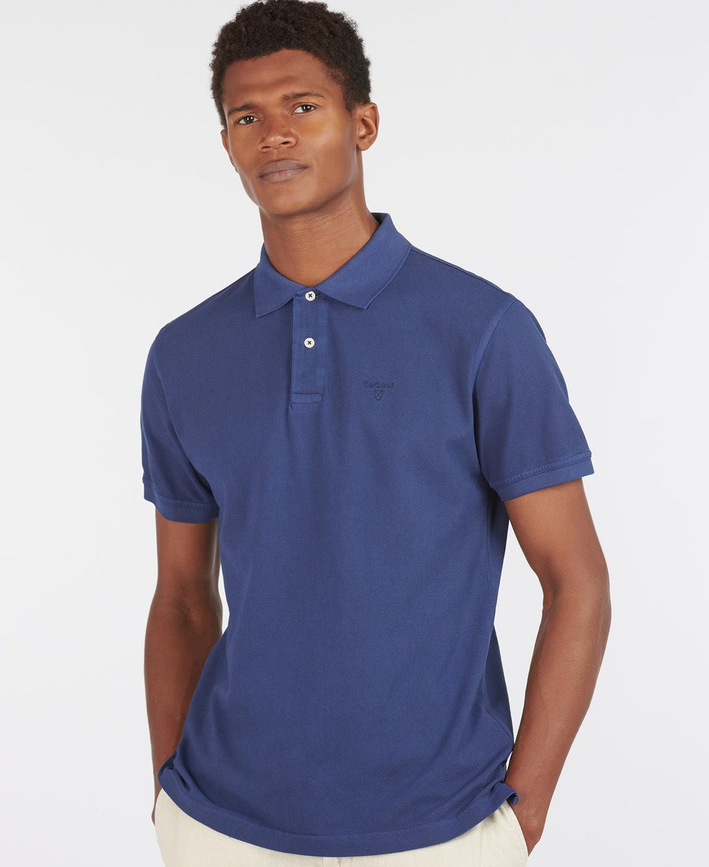 Barbour Polo Washed Sport Navy - Lothaire