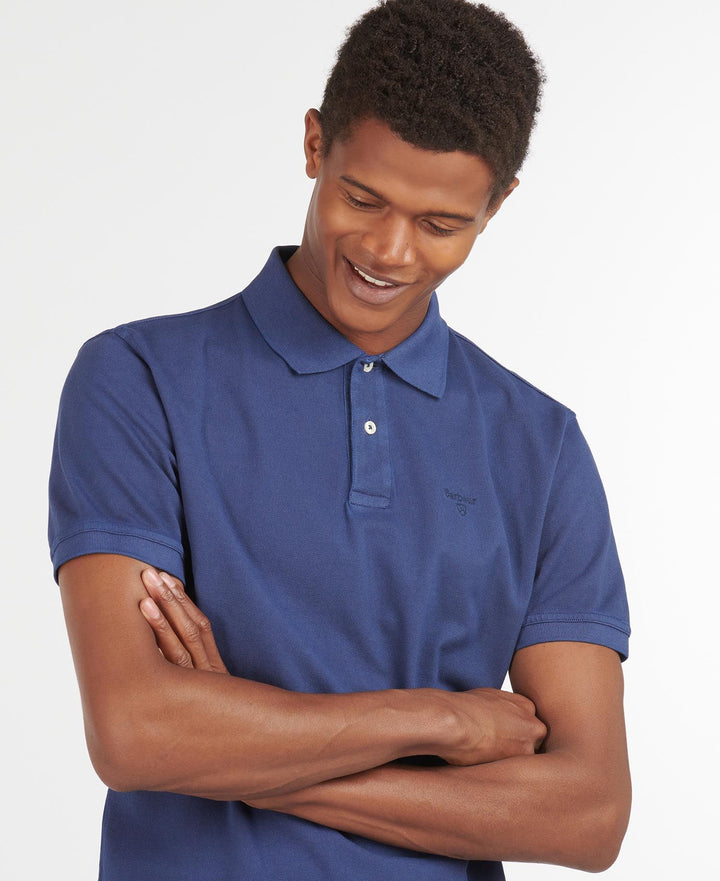 Barbour Polo Washed Sport Navy - Lothaire