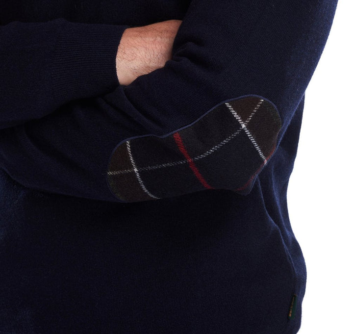 Barbour Pull col V Harrow Navy - Lothaire boutiques