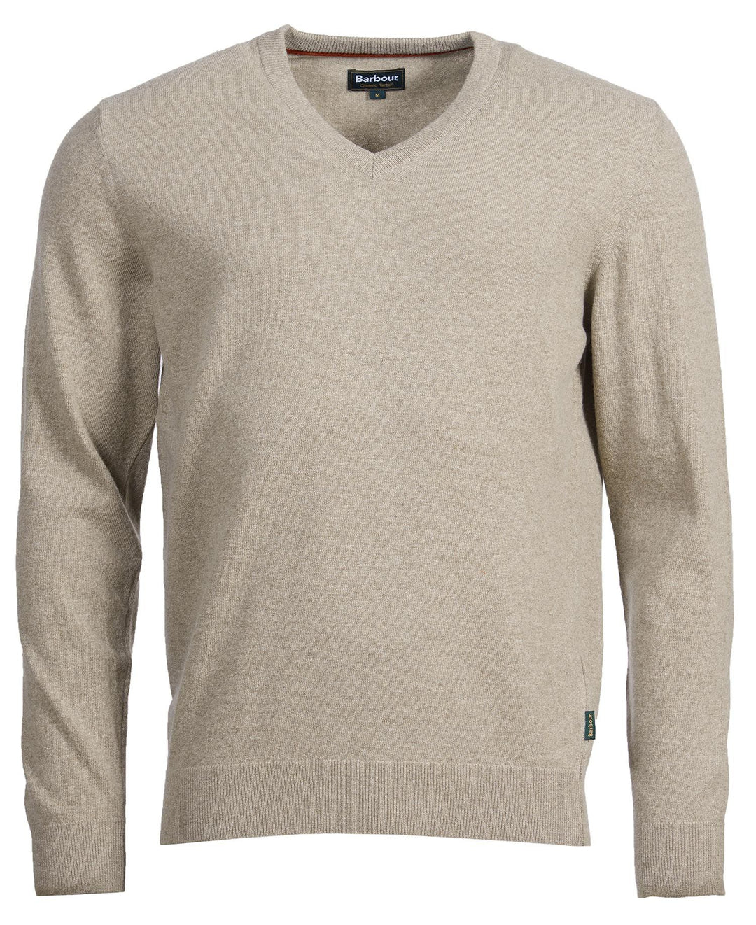 Barbour Pull col V Harrow Stone - Lothaire boutiques