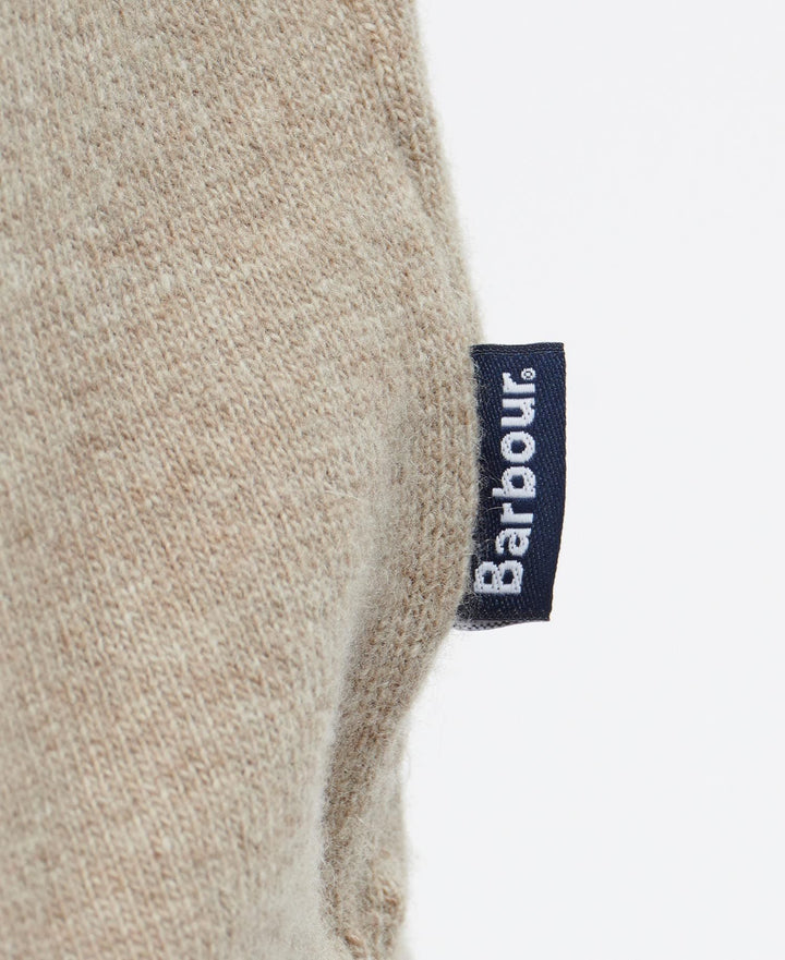 Barbour Pull col V Harrow Stone - Lothaire boutiques