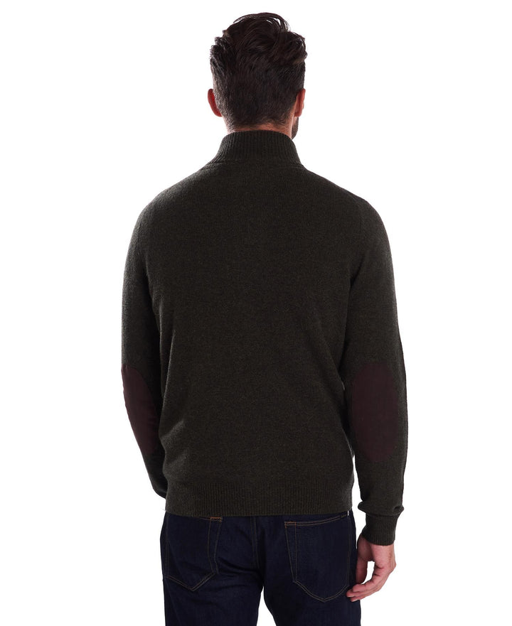 Barbour Pull zippé à écusson Algue - Lothaire boutiques (7017960702117)