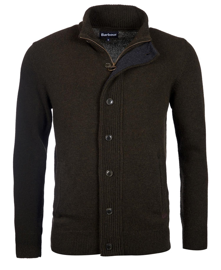 Barbour Pull zippé à écusson Algue - Lothaire boutiques (7017960702117)