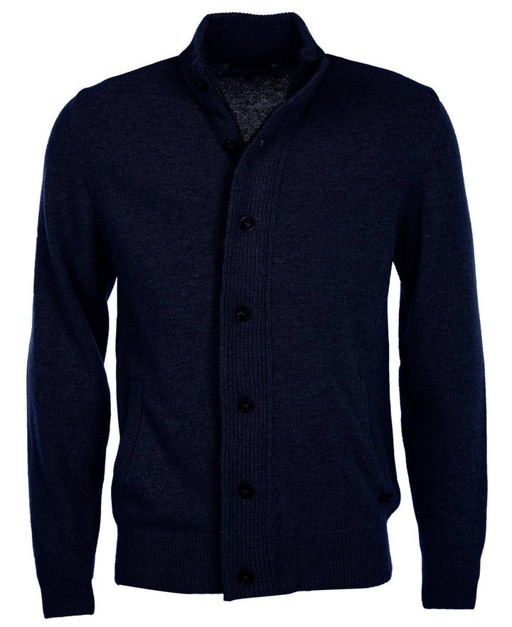 Barbour Pull zippé à écusson Bleu Marine - Lothaire boutiques (7017951821989)