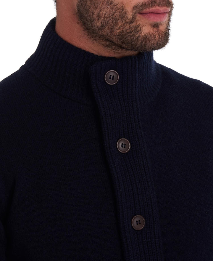 Barbour Pull zippé à écusson Bleu Marine - Lothaire boutiques (7017951821989)