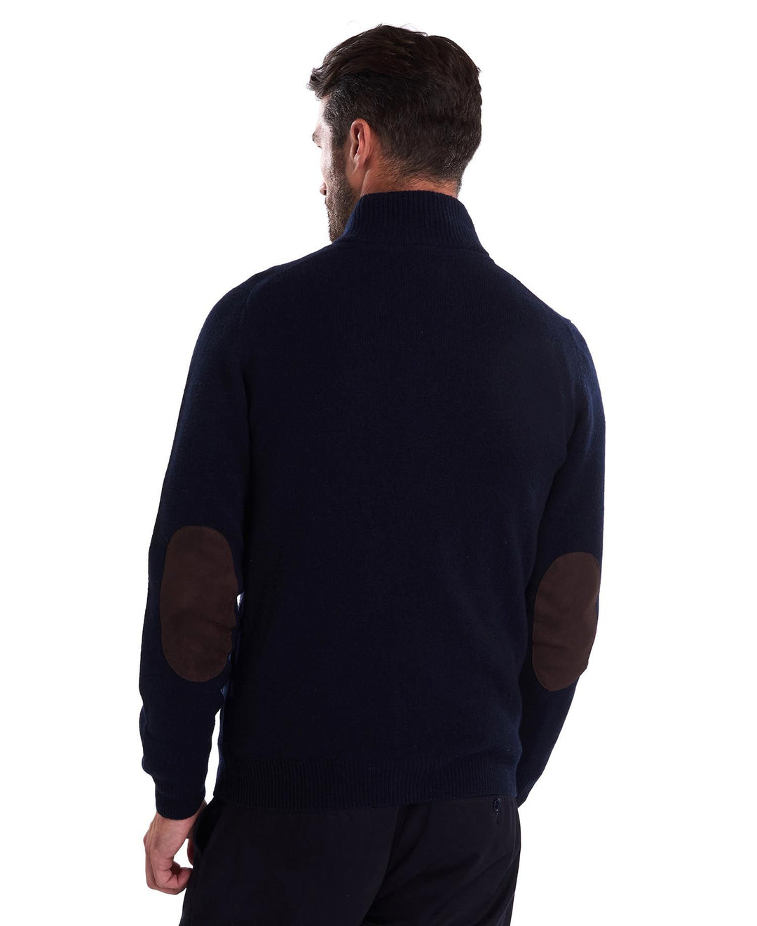 Barbour Pull zippé à écusson Bleu Marine - Lothaire boutiques (7017951821989)