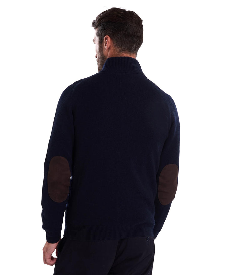 Barbour Pull zippé à écusson Bleu Marine - Lothaire boutiques (7017951821989)