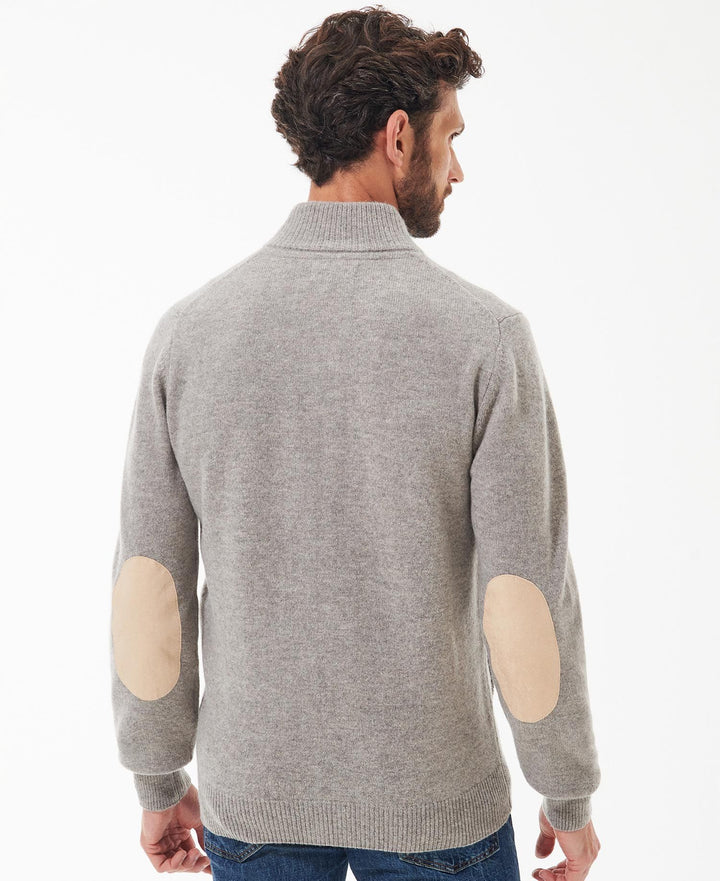 Barbour Pull zippé à écusson New Stone - Lothaire