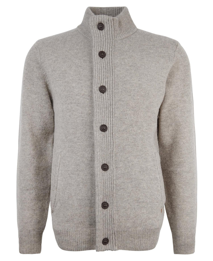 Barbour Pull zippé à écusson New Stone - Lothaire