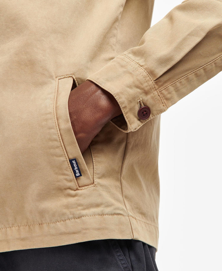 Barbour Surchemise coton Washed Stone - Lothaire