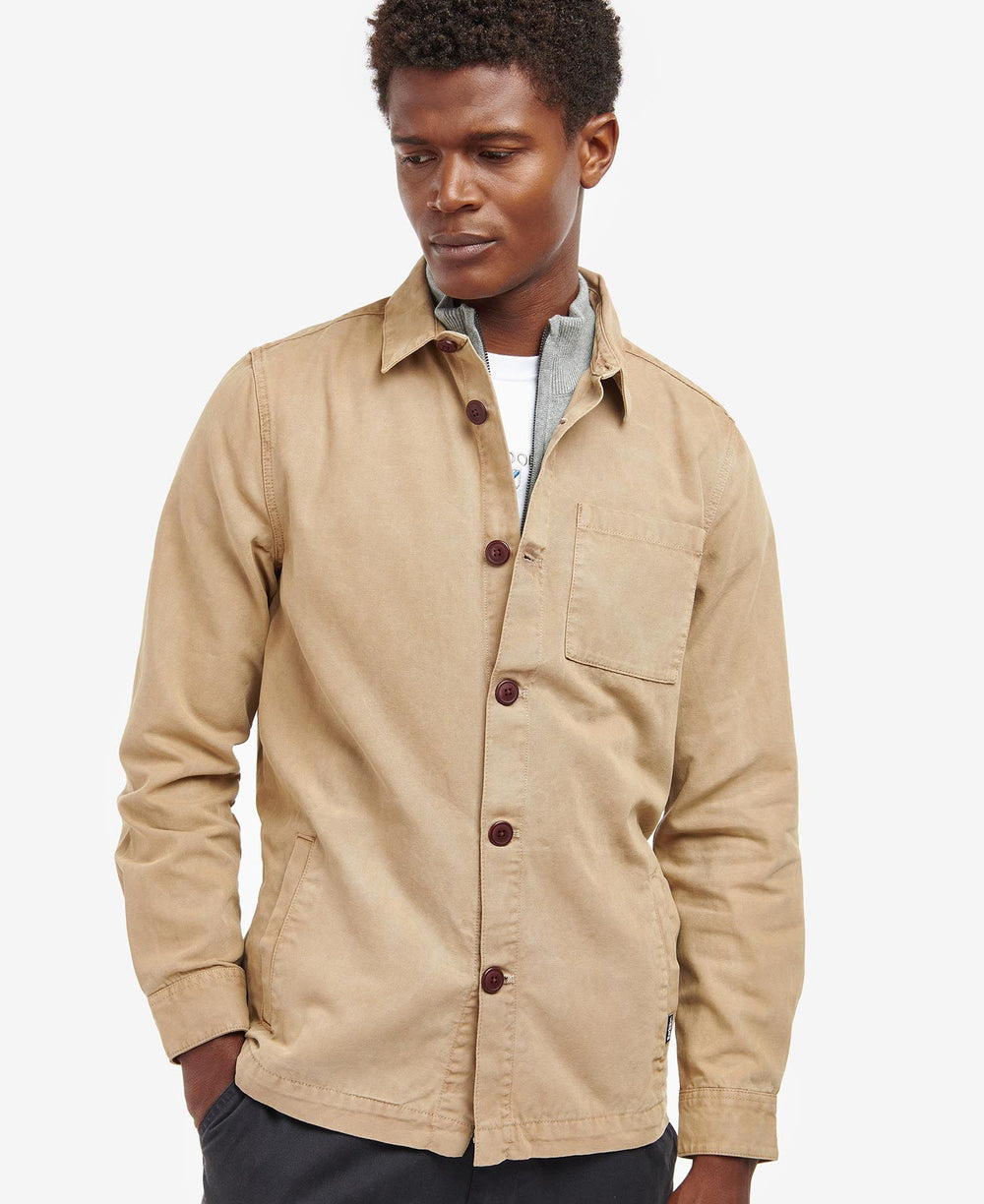 Barbour Surchemise coton Washed Stone - Lothaire