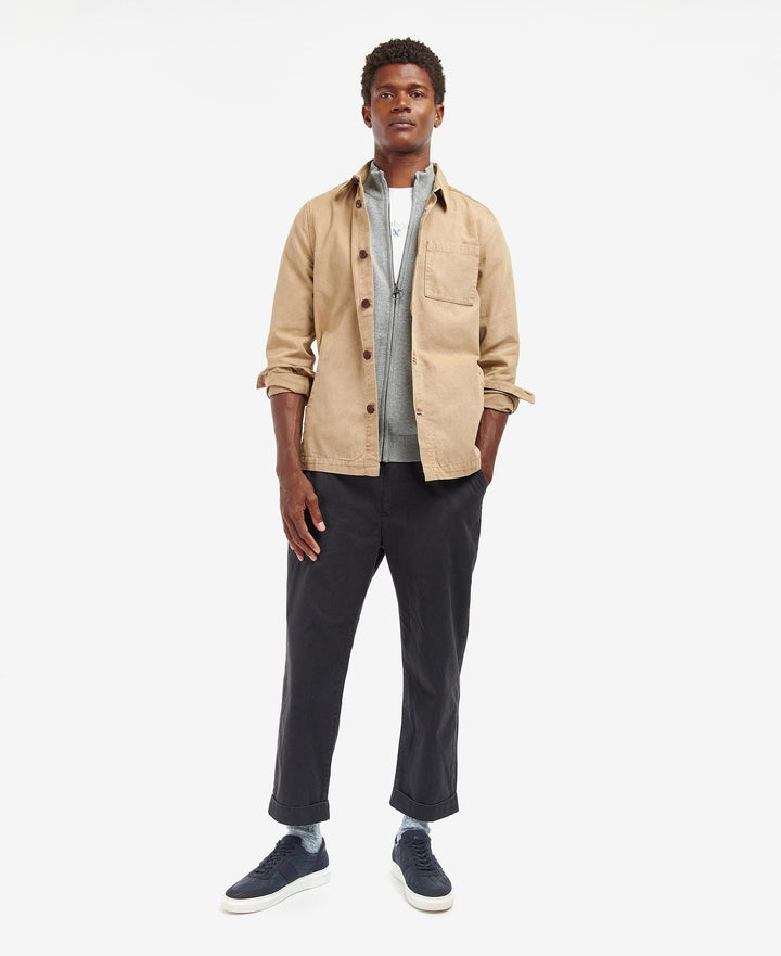 Barbour Surchemise coton Washed Stone - Lothaire