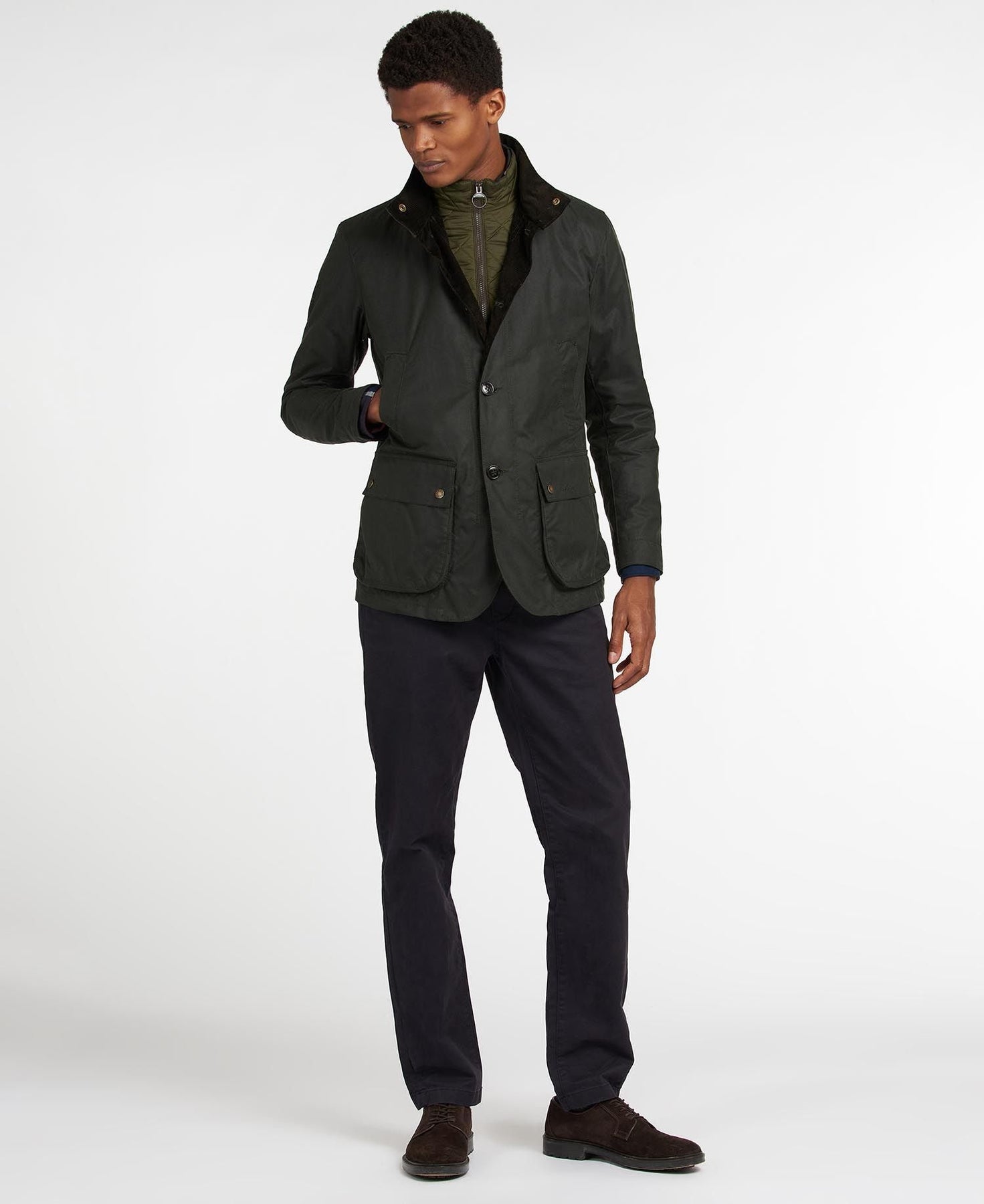 Veste moto en toile cirée pour homme | Ralph Lauren® FR Veste moto en toile cirée pour homme | Ralph Lauren® FR